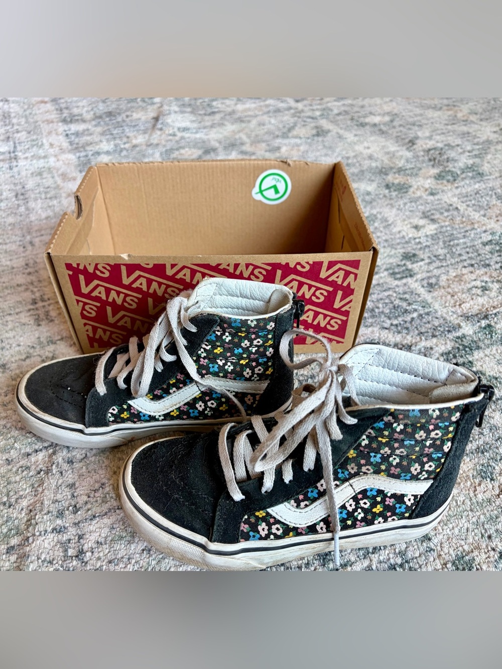 Vans Sk8-Hi Zip Girls Size 12.5